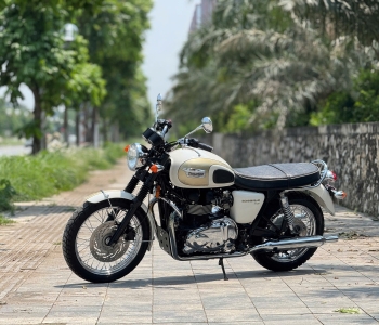 Triumph Bonneville T100 white 2014